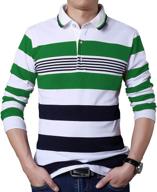 shuiangran men's casual striped fashion t-shirts: apparel and shirts logo