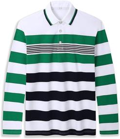 img 1 attached to SHUIANGRAN Men's Casual Striped Fashion T-Shirts: Apparel and Shirts