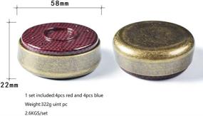 img 3 attached to TORPSPORTS Dia 58Mm Shuffleboard Pucks Bronze