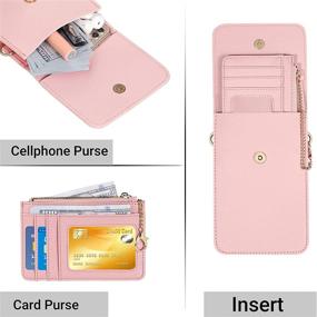 img 1 attached to 👝 IBFUN Crossbody Cell Phone Purse: Phone Wallet Bag for Women with Crossbody Cellphone Pocket