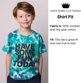 img 3 attached to 🌈 Playful and Lively: Explore the 'Have Some Fun Today' Youth Tie Dye Tee!