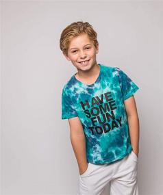 img 1 attached to 🌈 Playful and Lively: Explore the 'Have Some Fun Today' Youth Tie Dye Tee!