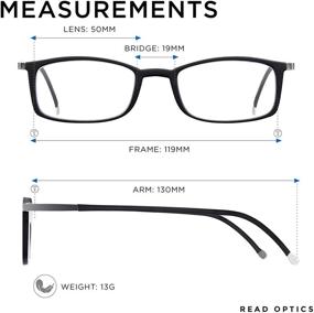 img 1 attached to 👓 Ultra-Protective Blue Light Blocking Glasses (0.0-2.5): Flat Folding Design for Men with Bonus Protective Case - Read Optics