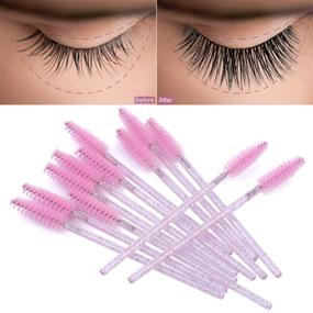 img 1 attached to Disposable Eyelash Mascara Spoolies Extension