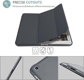 img 2 attached to 📱 ProCase iPad 2 3 4 Case (Old Model) - Slim Lightweight Stand Case with Translucent Frosted Back Smart Cover for Apple iPad 2/3/4 - Gray