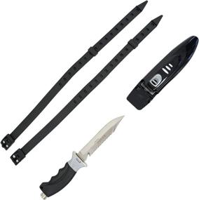 img 1 attached to 🔪 Premium Spearfishing Dive Knife: 11" Japanese Steel Blade, Heavy Duty and Ultra Sharp