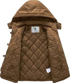 img 2 attached to WenVen Winter Thicken Cotton Hooded Boys' Jackets & Coats