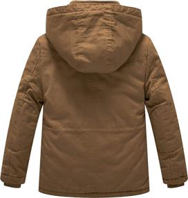 img 3 attached to WenVen Winter Thicken Cotton Hooded Boys' Jackets & Coats