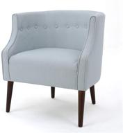 🪑 comfortable and stylish: christopher knight home brandi light sky fabric club chair логотип