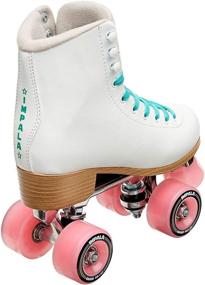 img 2 attached to 🌟 Impala Quad Skate White 8 (US Men's 6, Women's 8) - Big Kid/Adult Rollerskates