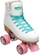 🌟 impala quad skate white 8 (us men's 6, women's 8) - big kid/adult rollerskates logo