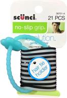 🎀 21-piece scunci no-slip grip gel evolution ponytailers pack with holder - 1-pack logo