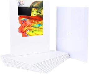 img 3 attached to 🎨 Laoife Canvas Panels Painting Board-4x4 Inch 12 Pack Artist Blank Canvas Boards for Oil and Acrylic Painting