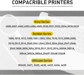 img 3 attached to 🖨️ Батут Ремануфактурный чернильный струйный для HP 61 XL 61XL (Черный и Трехцветный, 2 шт.) - Высококачественная замена для принтеров Deskjet, Envy и OfficeJet