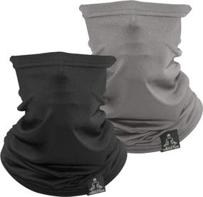 img 4 attached to 🏃 Temple Tape Breathable Cooling Neck Gaiter - Unisex, Multi-Use Face Mask; Ideal for Running & UV Protection