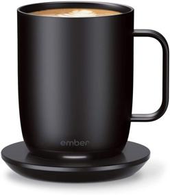 img 3 attached to 🔥 Ember Temperature Control Smart Mug 2, 14 oz, Black - App Controlled Heated Coffee Mug with Extended 80 min. Battery Life - Enhanced Design