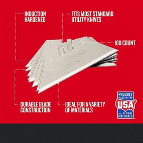 img 3 attached to 🔪 CRAFTSMAN Utility Knife Blades: 100 Pack (CMHT11921A) - Durable & Versatile Cutting Tools for Various Applications