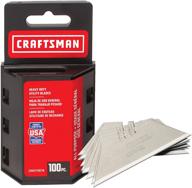 🔪 craftsman utility knife blades: 100 pack (cmht11921a) - durable & versatile cutting tools for various applications logo
