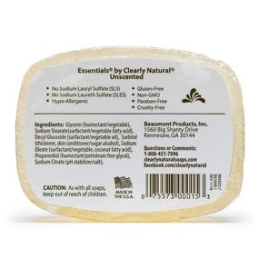 img 2 attached to 🧼 Clearly Natural Glycerin Bar Soap (Pack of 12), Unscented - A Must-Have Essential