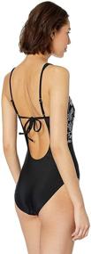 img 1 attached to Lucky Brand Womens Plunge Swimsuit