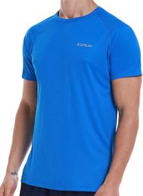 img 4 attached to Moisture Wicking Athletic T Shirt Workout Men's Clothing