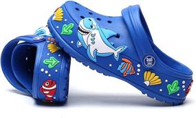 img 3 attached to 👟 Lightweight Non Slip Boys' Shoes: Comfortable Aquarium Designed Clogs & Mules