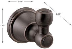 img 3 attached to 🛀 Delta Faucet Woodhurst Robe Hook in SpotShield Venetian Bronze 73235-RB