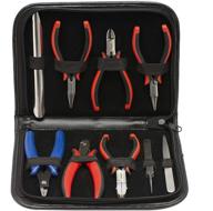 the beadsmith deluxe ergo 9-piece tool set: ultimate jewelry making kit with pliers and tweezers logo