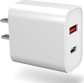 img 4 attached to 🔌 Зарядное устройство Superdanny USB C - 20W Power Delivery & QC 3.0 двойной порт USB C для iPhone, iPad, AirPods, Google Pixel, Samsung Galaxy