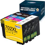 paeolos remanufactured ink cartridge replacement for epson 702 xl 702xl t702 t702xl for workforce pro wf-3720 wf-3730 wf-3733 printer, 4 pack - high-quality ink solution logo