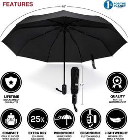 img 3 attached to ☂️ HERO Travel Umbrella: Ultimate Windproof Protection, Portable Design