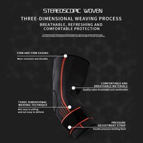 img 1 attached to 🏋️ 2 PACK SPOTBRACE Elbow Brace Support with Strap - Adjustable Compression Sleeve Arm Support for Women, Men - Running, Workout, Basketball, Golf, Tennis, Weightlifting - Pain Relief from Tendonitis, Arthritis - XXL