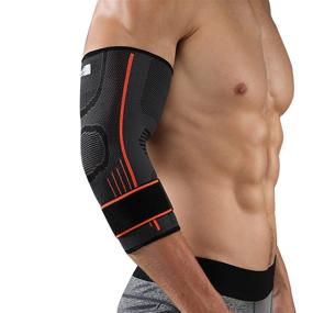 img 3 attached to 🏋️ 2 PACK SPOTBRACE Elbow Brace Support with Strap - Adjustable Compression Sleeve Arm Support for Women, Men - Running, Workout, Basketball, Golf, Tennis, Weightlifting - Pain Relief from Tendonitis, Arthritis - XXL