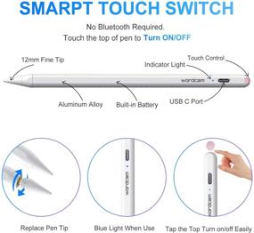 img 1 attached to ✍️ 2021 Wordcam Stylus Pen for Apple iPad - No Lag, High Precision, Tilt, Palm Rejection - Compatible with Apple iPad 7th/8th Gen, iPad Pro 11''/12.9'', iPad Mini 5th Gen, iPad Air 3rd Gen