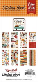 img 3 attached to 🍂 Echo Park Paper Company Happy Fall Sticker Book - Autumn-themed Stickers in Orange, Red, Teal, Brown, and Yellow