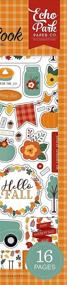 img 1 attached to 🍂 Echo Park Paper Company Happy Fall Sticker Book - Autumn-themed Stickers in Orange, Red, Teal, Brown, and Yellow