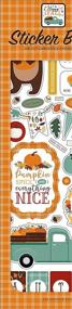 img 2 attached to 🍂 Echo Park Paper Company Happy Fall Sticker Book - Autumn-themed Stickers in Orange, Red, Teal, Brown, and Yellow