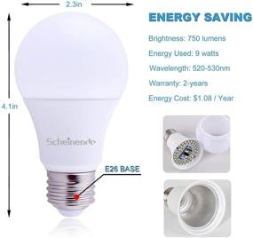 img 3 attached to Bug Lights For Outside Yellow Light Bulbs LED 9W(60W Equivalent)