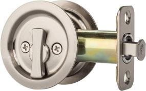 img 2 attached to 🚪 Citiloc Round Bed/Bath Privacy Pocket Door Latch: Satin Nickel for Enhanced Privacy and Elegance