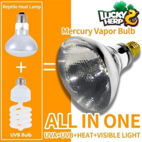 img 3 attached to 🦎 Lucky Herp 100W UVA+UVB Mercury Vapor Bulb: Powerful Heat Basking Light for Reptiles and Amphibians