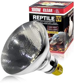img 4 attached to 🦎 Lucky Herp 100W UVA+UVB Mercury Vapor Bulb: Powerful Heat Basking Light for Reptiles and Amphibians