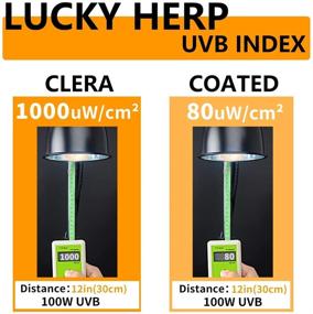 img 1 attached to 🦎 Lucky Herp 100W UVA+UVB Mercury Vapor Bulb: Powerful Heat Basking Light for Reptiles and Amphibians
