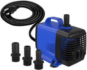 img 4 attached to 🔥 Knifel Submersible Pump 800GPH: Ultra Quiet, Dry Burning Protection, 10ft High Lift for Fountains, Hydroponics, Ponds, Aquariums & More