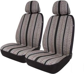 img 4 attached to 🚗 Baja-style Bucket Seat Cover for Car, Truck, Van, SUV - Airbag Compatible (Set of 2)