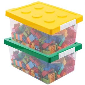 img 4 attached to LUCKY GO Toy Storage Organizer Bins Furniture