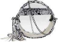 rarityus snakinskin crossbody transparent shoulder women's handbags & wallets in shoulder bags logo