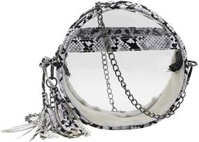 img 4 attached to RARITYUS Snakinskin Crossbody Transparent Shoulder Women's Handbags & Wallets in Shoulder Bags