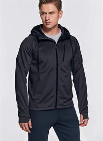 img 2 attached to TSLA TM MKJ03 BLK_Large Performance Training Full Zip Sports & Fitness in Running