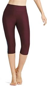 img 3 attached to 🩱 BALEAF High Waisted Swim Leggings - Women's Clothing for Aerobics, Swimsuits & Cover Ups