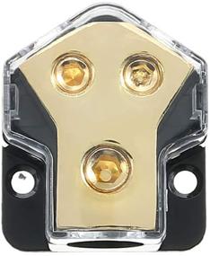 img 1 attached to 🔌 2 Pack Power Distribution Block for Car Audio Amplifiers - 0/2/4 Gauge Input to 2/4/8 Gauge Output